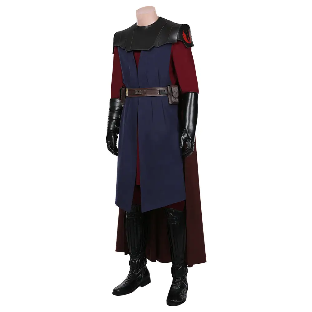 NewCosplay Star Wars: The Clone Wars Anakin Skywalker Coat Cloak Uniform Outfits Halloween Carnival Suit Cosplay Costume 6 NewCosplay Star Wars: The Clone Wars Anakin Skywalker Coat Cloak Uniform Outfits Halloween Carnival Suit Cosplay Costume - Image 4