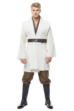 NewCosplay Adult Star Wars Obi Wan Kenobi Jedi Robe Tunic Cosplay Costume 19 NewCosplay Adult Star Wars Obi Wan Kenobi Jedi Robe Tunic Cosplay Costume -Costumes Cosplay Sales 11000101 1