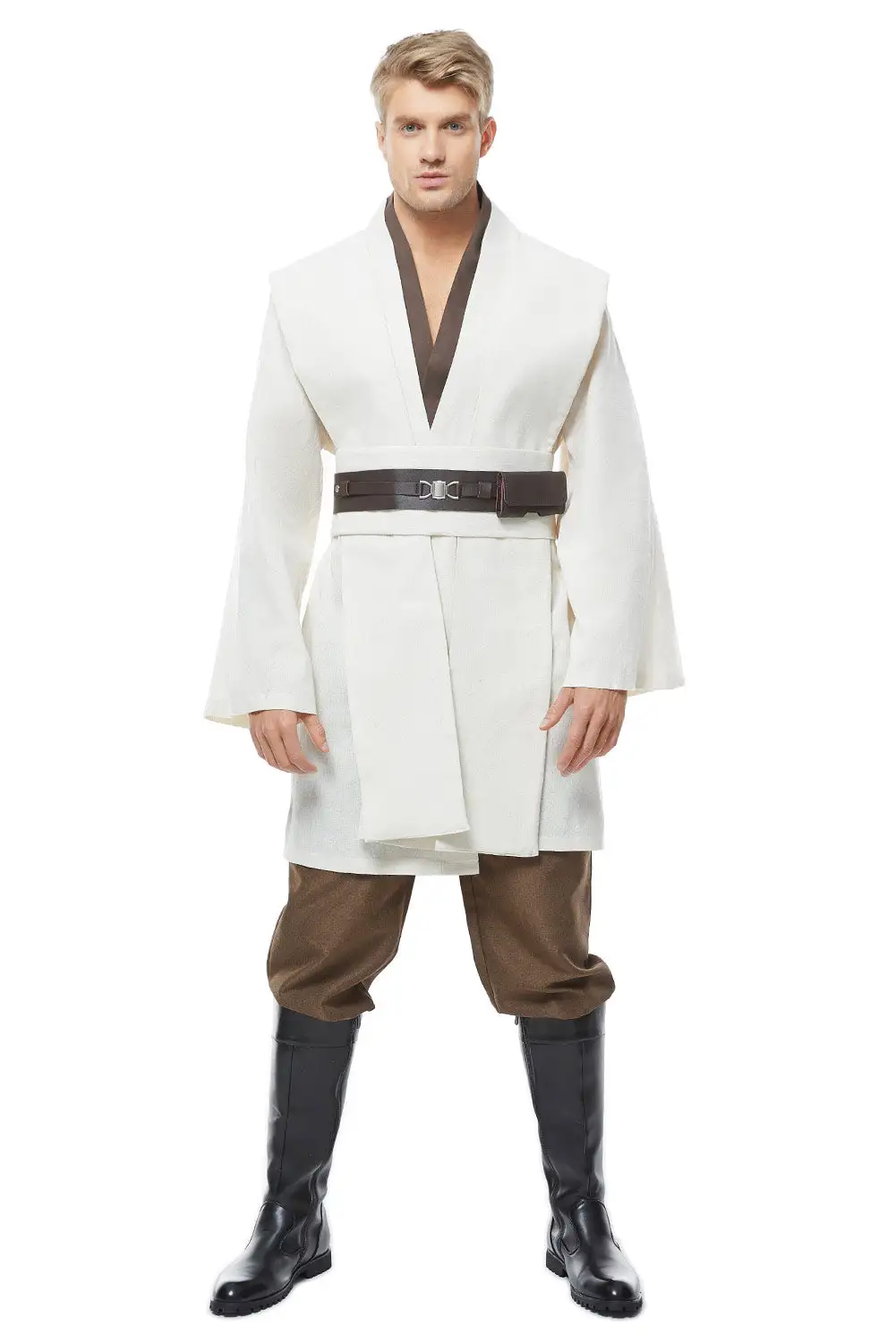NewCosplay Adult Star Wars Obi Wan Kenobi Jedi Robe Tunic Cosplay Costume 8 NewCosplay Adult Star Wars Obi Wan Kenobi Jedi Robe Tunic Cosplay Costume - Image 6