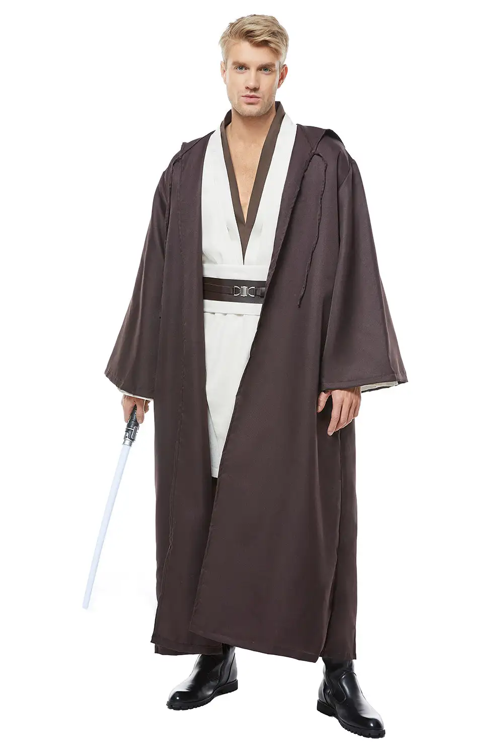 NewCosplay Adult Star Wars Obi Wan Kenobi Jedi Robe Tunic Cosplay Costume 3 NewCosplay Adult Star Wars Obi Wan Kenobi Jedi Robe Tunic Cosplay Costume