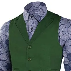NewCosplay Dark Knight Joker Hexagon Shirt + Vest Costume Tailor Made 16 NewCosplay Dark Knight Joker Hexagon Shirt + Vest Costume Tailor Made -Costumes Cosplay Sales 11000700 7