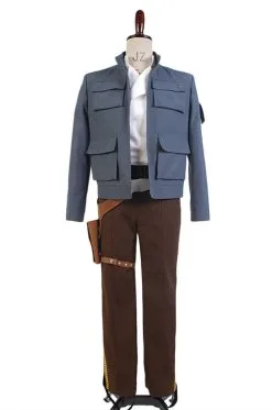 New Cosplaysky Star Wars: Empire Strikes Back Han Solo Jacket Pants Cosplay Costume