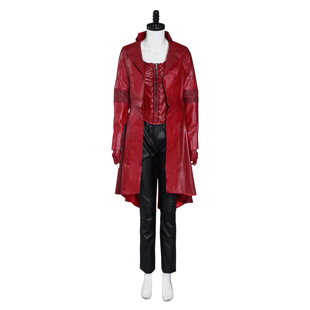 NewCosplay Captain America: Civil War Scarlet Witch Wanda Outfit Cosplay Costume 4 NewCosplay Captain America: Civil War Scarlet Witch Wanda Outfit Cosplay Costume - Image 2