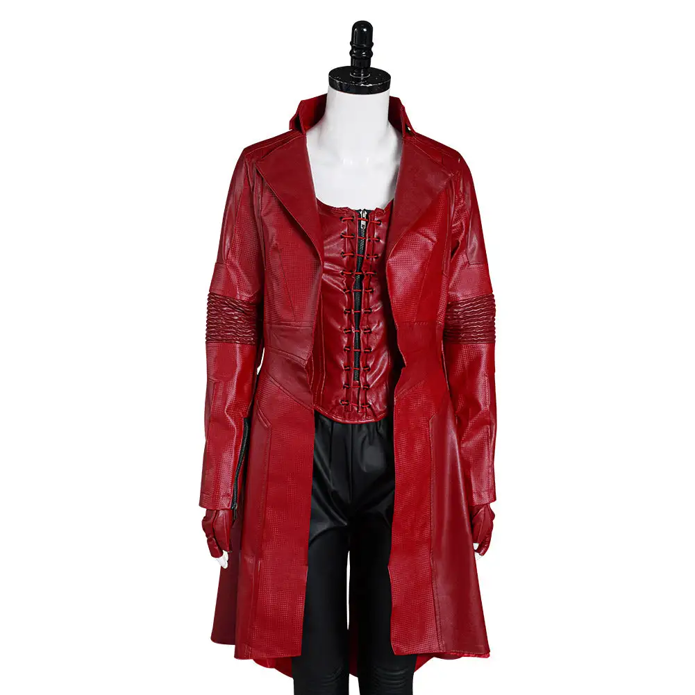 NewCosplay Captain America: Civil War Scarlet Witch Wanda Outfit Cosplay Costume 8 NewCosplay Captain America: Civil War Scarlet Witch Wanda Outfit Cosplay Costume - Image 6