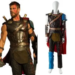 NewCosplay Thor 3 Ragnarok Thor Odinson Outfit Whole Set Cosplay Costume