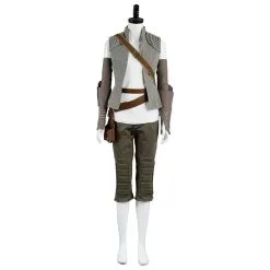 NewCosplay Star Wars 8 The Last Jedi Rey Outfit Cosplay Costume