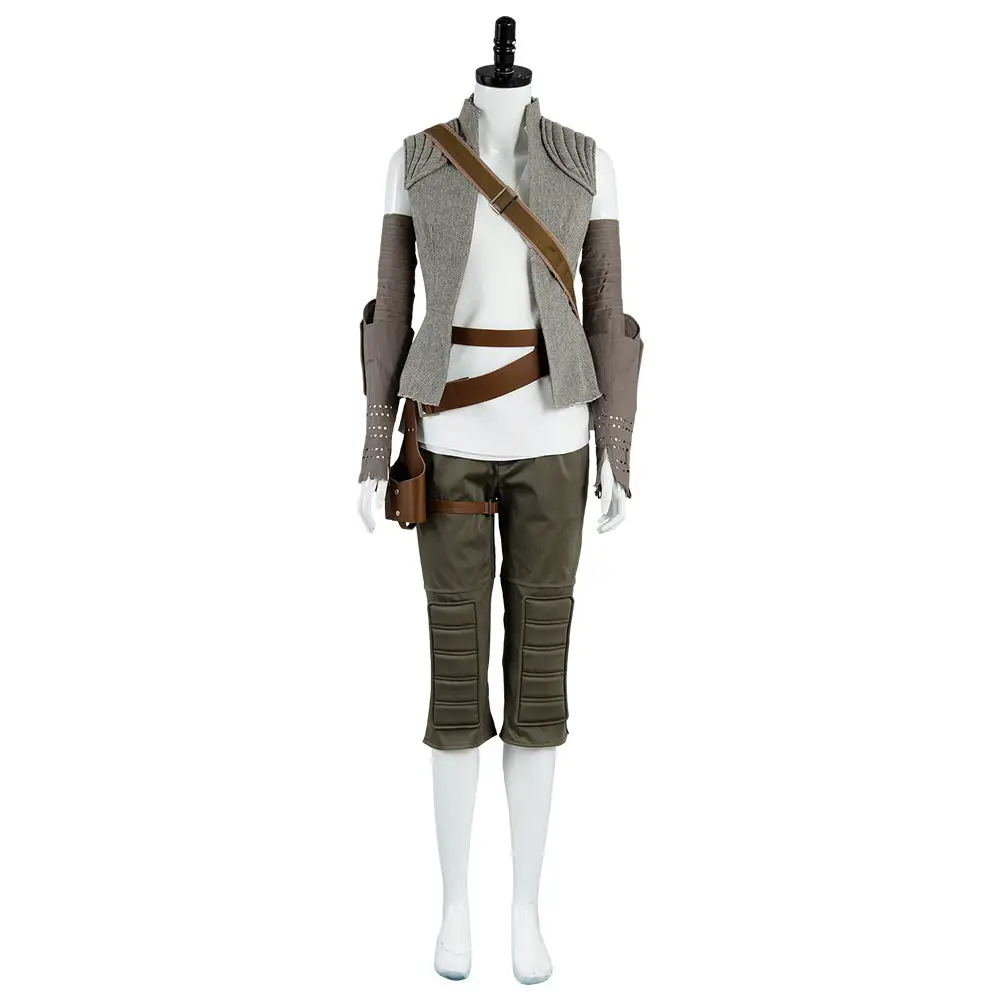 NewCosplay Star Wars 8 The Last Jedi Rey Outfit Cosplay Costume 3 NewCosplay Star Wars 8 The Last Jedi Rey Outfit Cosplay Costume