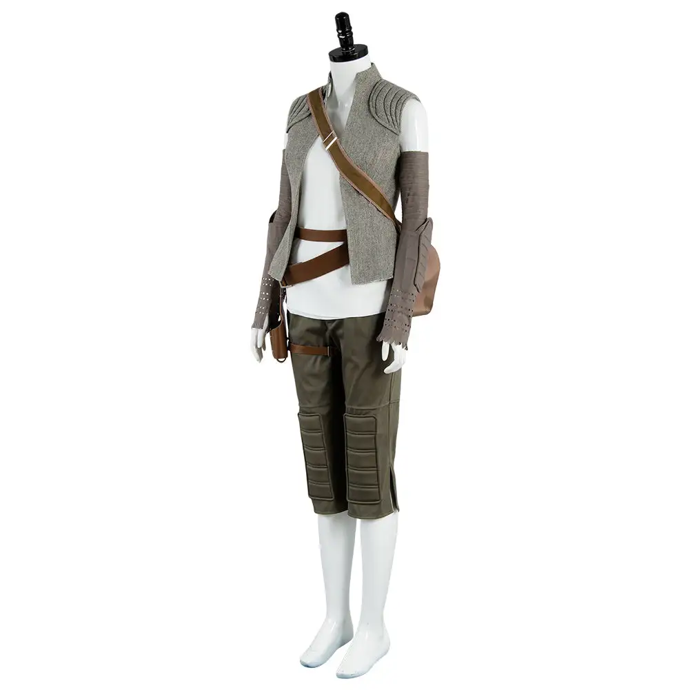 NewCosplay Star Wars 8 The Last Jedi Rey Outfit Cosplay Costume 4 NewCosplay Star Wars 8 The Last Jedi Rey Outfit Cosplay Costume - Image 2