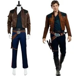 NewCosplay Solo: A Star Wars Story Han Solo Outfit Jacket Suit Cosplay Costume