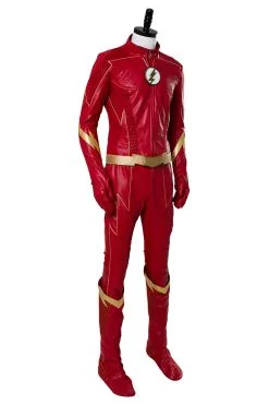 New Cosplaysky The Flash Season 4 Barry Allen Flash Outfit Suit Cosplay Costume -Costumes Cosplay Sales 11007342 2
