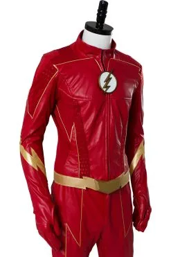 New Cosplaysky The Flash Season 4 Barry Allen Flash Outfit Suit Cosplay Costume -Costumes Cosplay Sales 11007342 7