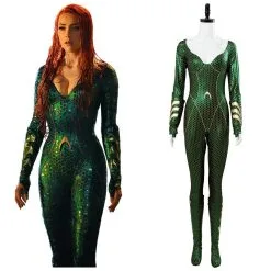 New Cosplaysky 2018 Aquaman Mera Jumpsuit Outfit Cosplay Costume