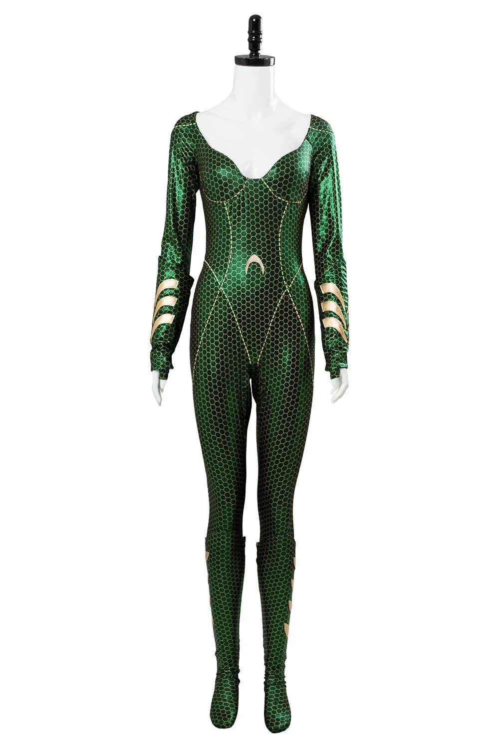 New Cosplaysky 2018 Aquaman Mera Jumpsuit Outfit Cosplay Costume 4 New Cosplaysky 2018 Aquaman Mera Jumpsuit Outfit Cosplay Costume - Image 2