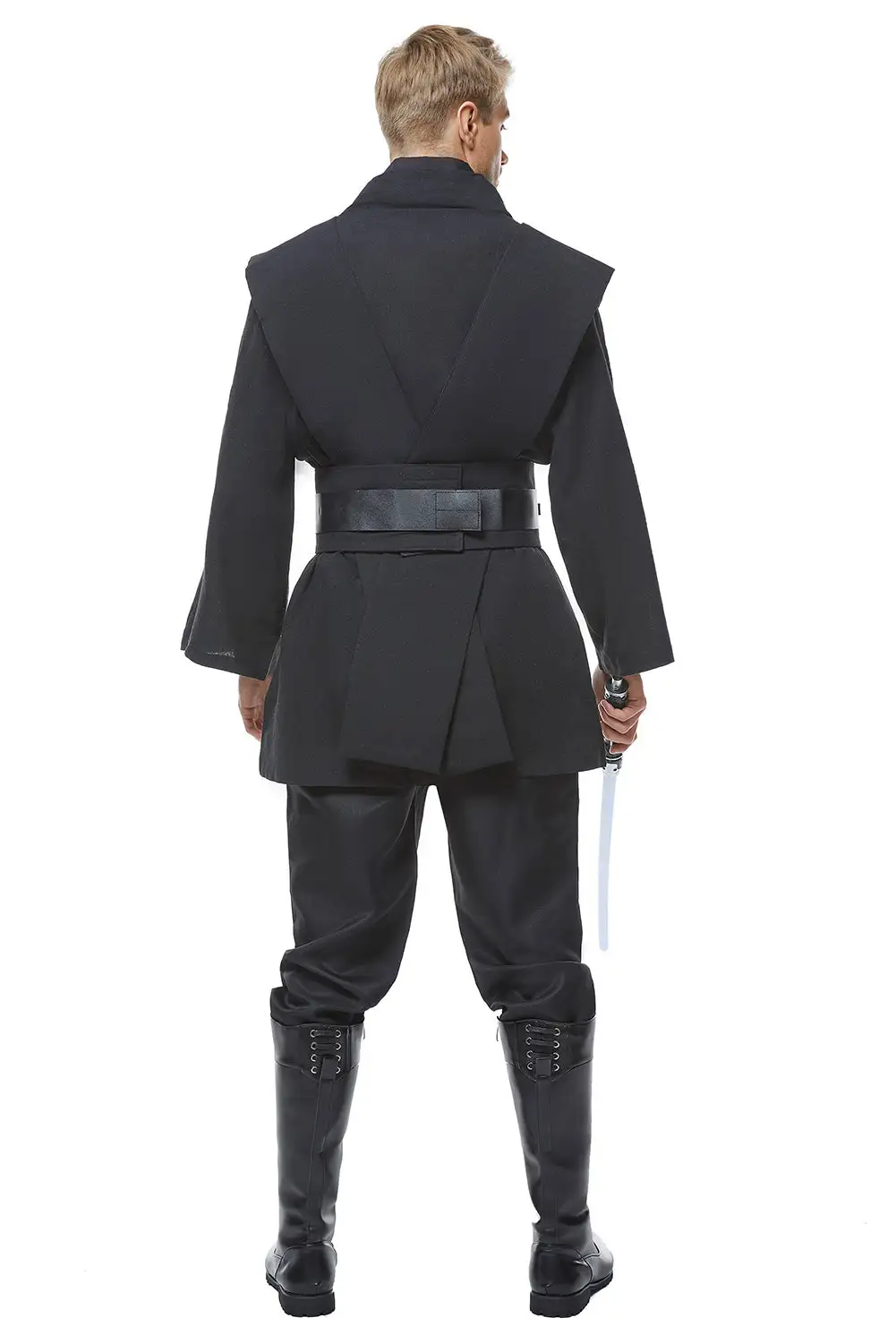 CosplaySky Star Wars Obi Wan Kenobi Jedi Black Version No Cloak Cosplay Costume 4 CosplaySky Star Wars Obi Wan Kenobi Jedi Black Version No Cloak Cosplay Costume - Image 2
