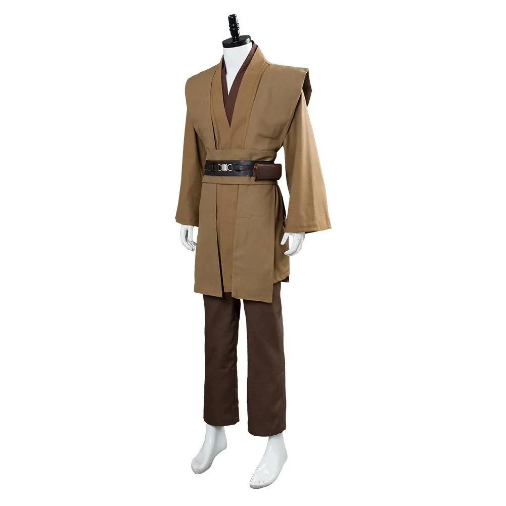 CosplaySky Star Wars Obi Wan Kenobi Jedi Cosplay Costume Brown Version No Cloak 6 CosplaySky Star Wars Obi Wan Kenobi Jedi Cosplay Costume Brown Version No Cloak - Image 4