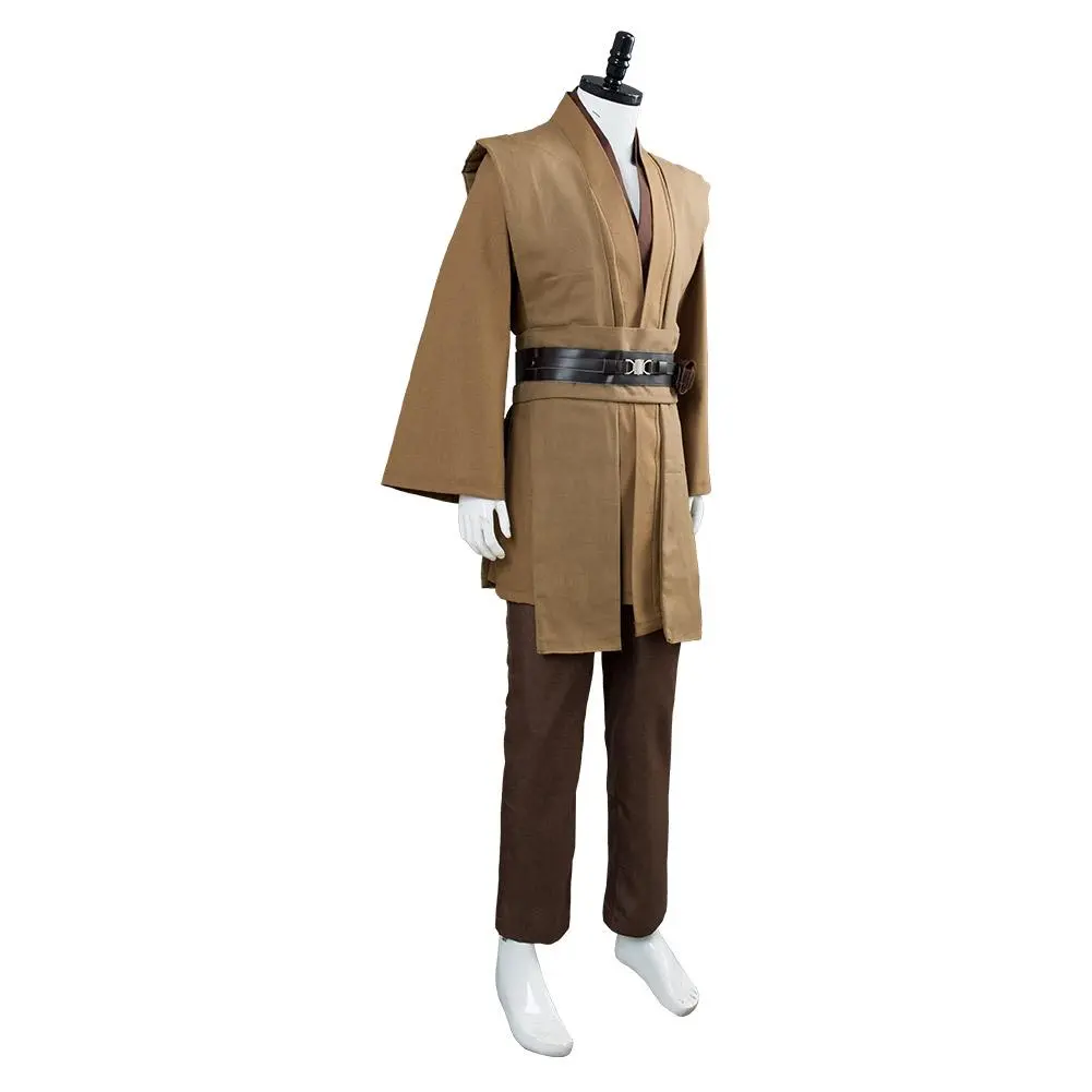 CosplaySky Star Wars Obi Wan Kenobi Jedi Cosplay Costume Brown Version No Cloak 8 CosplaySky Star Wars Obi Wan Kenobi Jedi Cosplay Costume Brown Version No Cloak - Image 6