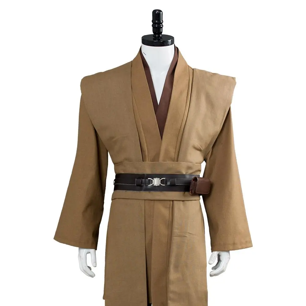CosplaySky Star Wars Obi Wan Kenobi Jedi Cosplay Costume Brown Version No Cloak 9 CosplaySky Star Wars Obi Wan Kenobi Jedi Cosplay Costume Brown Version No Cloak - Image 7