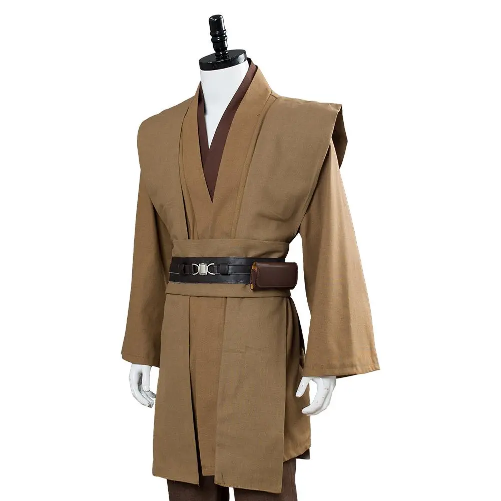 CosplaySky Star Wars Obi Wan Kenobi Jedi Cosplay Costume Brown Version No Cloak 10 CosplaySky Star Wars Obi Wan Kenobi Jedi Cosplay Costume Brown Version No Cloak - Image 8