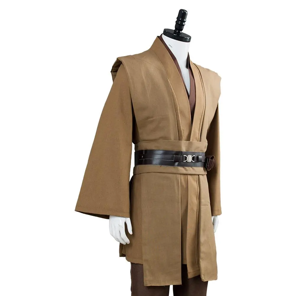 CosplaySky Star Wars Obi Wan Kenobi Jedi Cosplay Costume Brown Version No Cloak 11 CosplaySky Star Wars Obi Wan Kenobi Jedi Cosplay Costume Brown Version No Cloak - Image 9