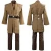 CosplaySky Star Wars Obi Wan Kenobi Jedi Cosplay Costume Brown Version No Cloak -Costumes Cosplay Sales 11008003 coserlife