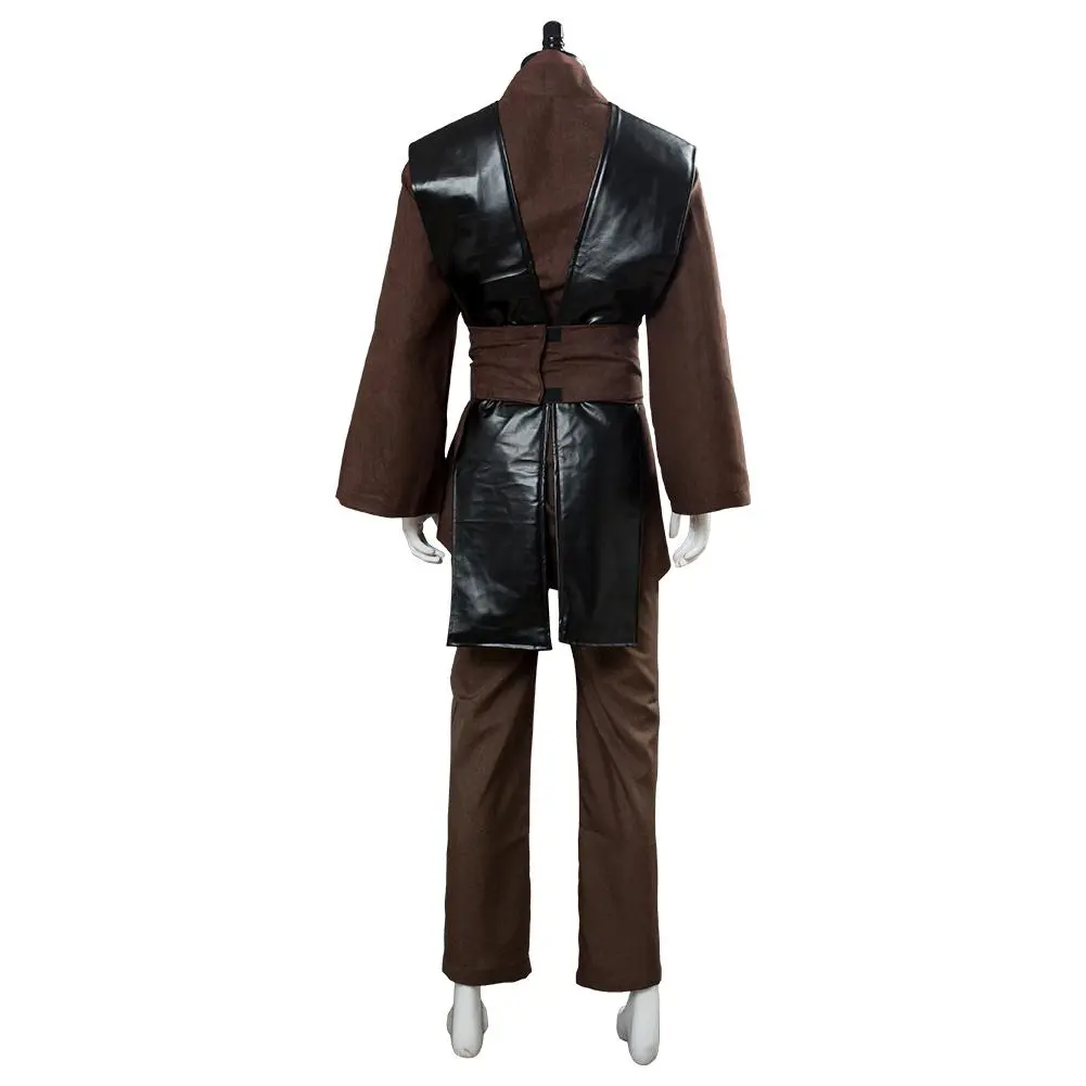 CosplaySky Star Wars Mens Jedi Anakin Skywalker Cosplay Costume Knight Tunic Uniform Brown Vision 6 CosplaySky Star Wars Mens Jedi Anakin Skywalker Cosplay Costume Knight Tunic Uniform Brown Vision - Image 4