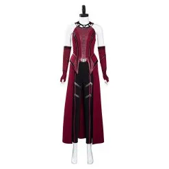 NewCosplay Wandavision Scarlet Witch Cosplay Costume Mask Outfits Halloween Carnival Suit -Costumes Cosplay Sales 11009009 1