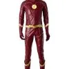NewCosplay The Flash Season 4 Barry Allen Flash Outfit Jumpsuit Uniform Cosplay Costume+shoes Whole Set -Costumes Cosplay Sales 131405 1