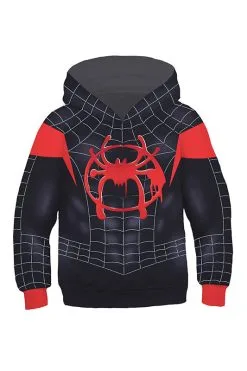New Cosplaysky Boys Hoodie Spider-Man: Into The Spider-Verse Miles Morales Gwen 3D Sweatshirt Kids -Costumes Cosplay Sales 131788 1381683634255 product
