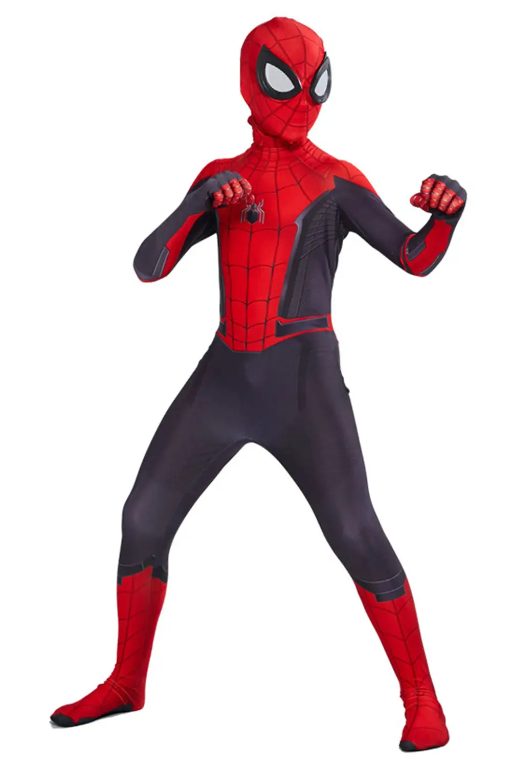 Cossky Kids Children Spider-Man: Far From Home Spiderman Peter Parker Cosplay Costume 4 Cossky Kids Children Spider-Man: Far From Home Spiderman Peter Parker Cosplay Costume - Image 2