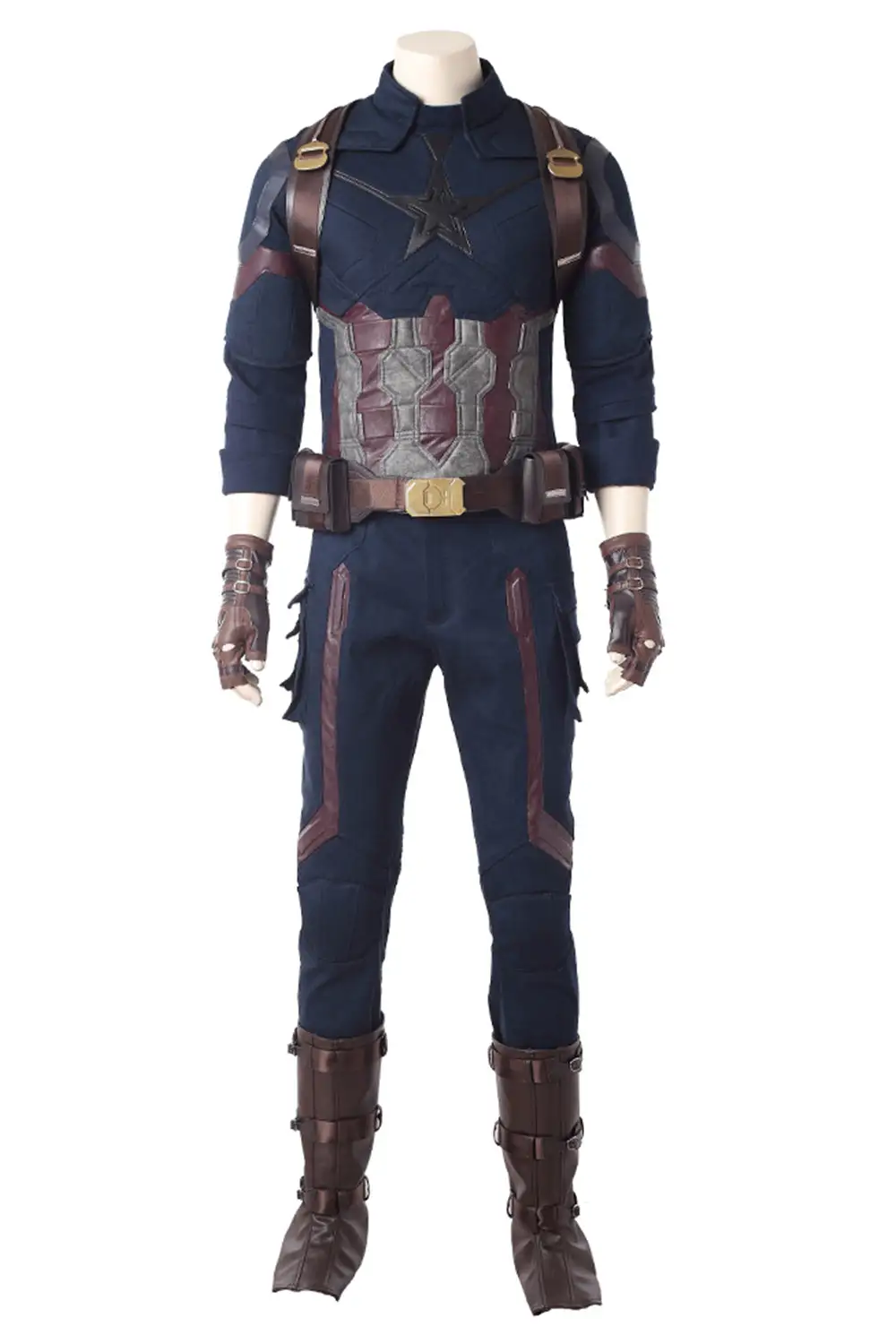 NewCosplay Avengers 3 : Infinity War Captain America Steven Rogers Outfit Uniform Suit Cosplay Costume 3 NewCosplay Avengers 3 : Infinity War Captain America Steven Rogers Outfit Uniform Suit Cosplay Costume