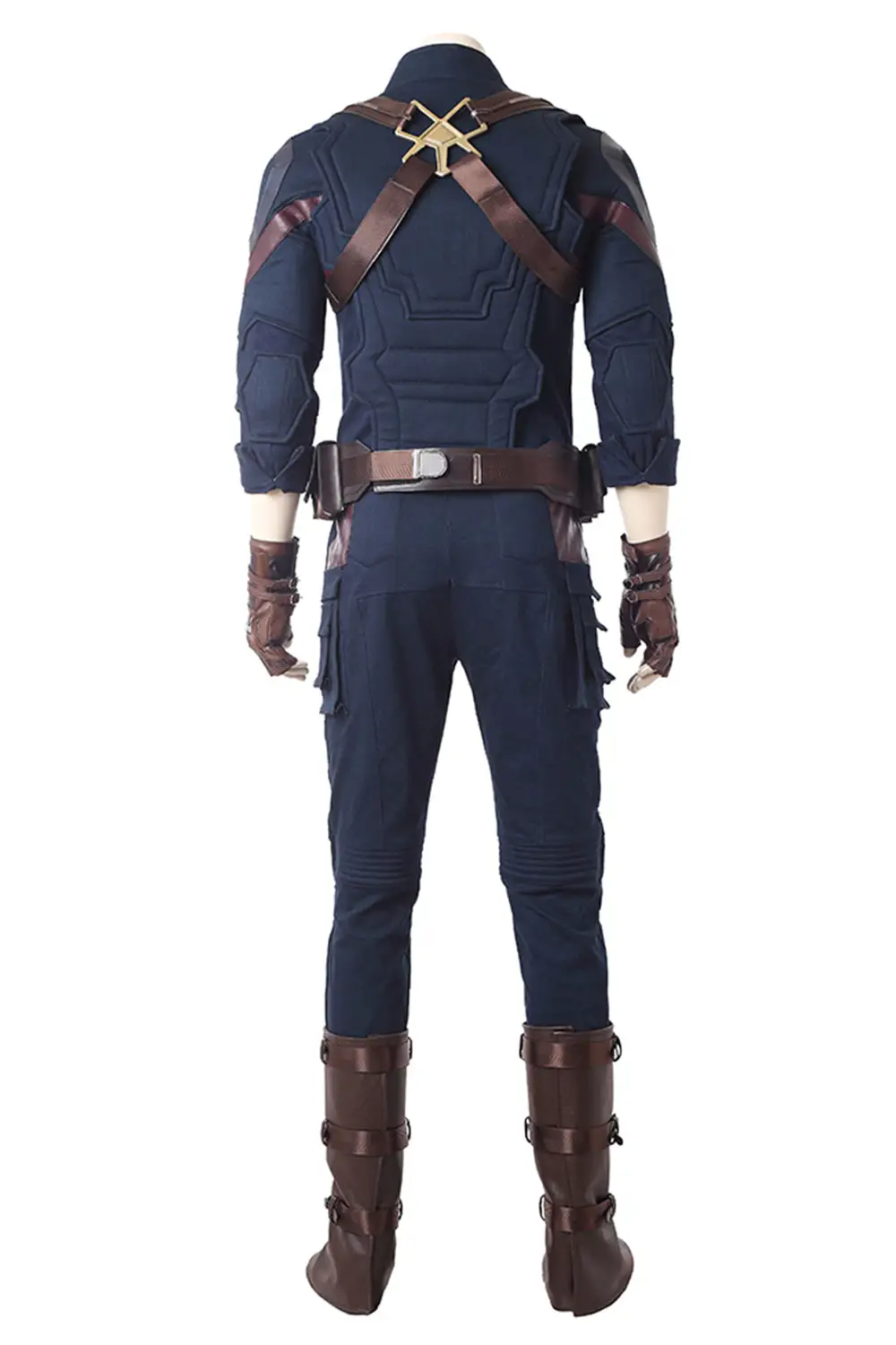 NewCosplay Avengers 3 : Infinity War Captain America Steven Rogers Outfit Uniform Suit Cosplay Costume 6 NewCosplay Avengers 3 : Infinity War Captain America Steven Rogers Outfit Uniform Suit Cosplay Costume - Image 4