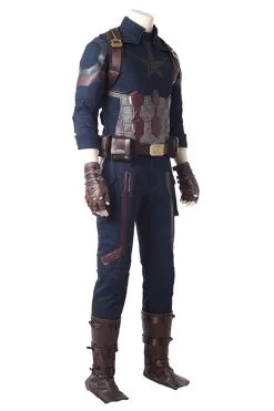 NewCosplay Avengers 3 : Infinity War Captain America Steven Rogers Outfit Uniform Suit Cosplay Costume 17 NewCosplay Avengers 3 : Infinity War Captain America Steven Rogers Outfit Uniform Suit Cosplay Costume -Costumes Cosplay Sales 132969 4