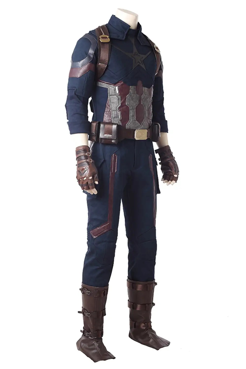 NewCosplay Avengers 3 : Infinity War Captain America Steven Rogers Outfit Uniform Suit Cosplay Costume 7 NewCosplay Avengers 3 : Infinity War Captain America Steven Rogers Outfit Uniform Suit Cosplay Costume - Image 5