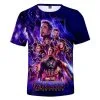 CosplaySky Avengers 4 :Endgame Captain America Marvel Iron Man Printed T-shirt