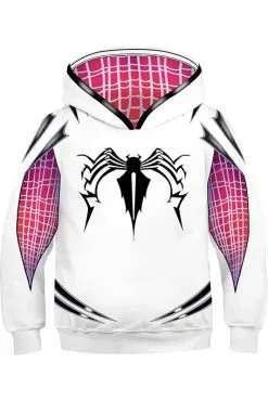 New Cosplaysky Boys Hoodie Spider-Man: Into The Spider-Verse Miles Morales Gwen 3D Sweatshirt Kids -Costumes Cosplay Sales 133544 6108233596999 product
