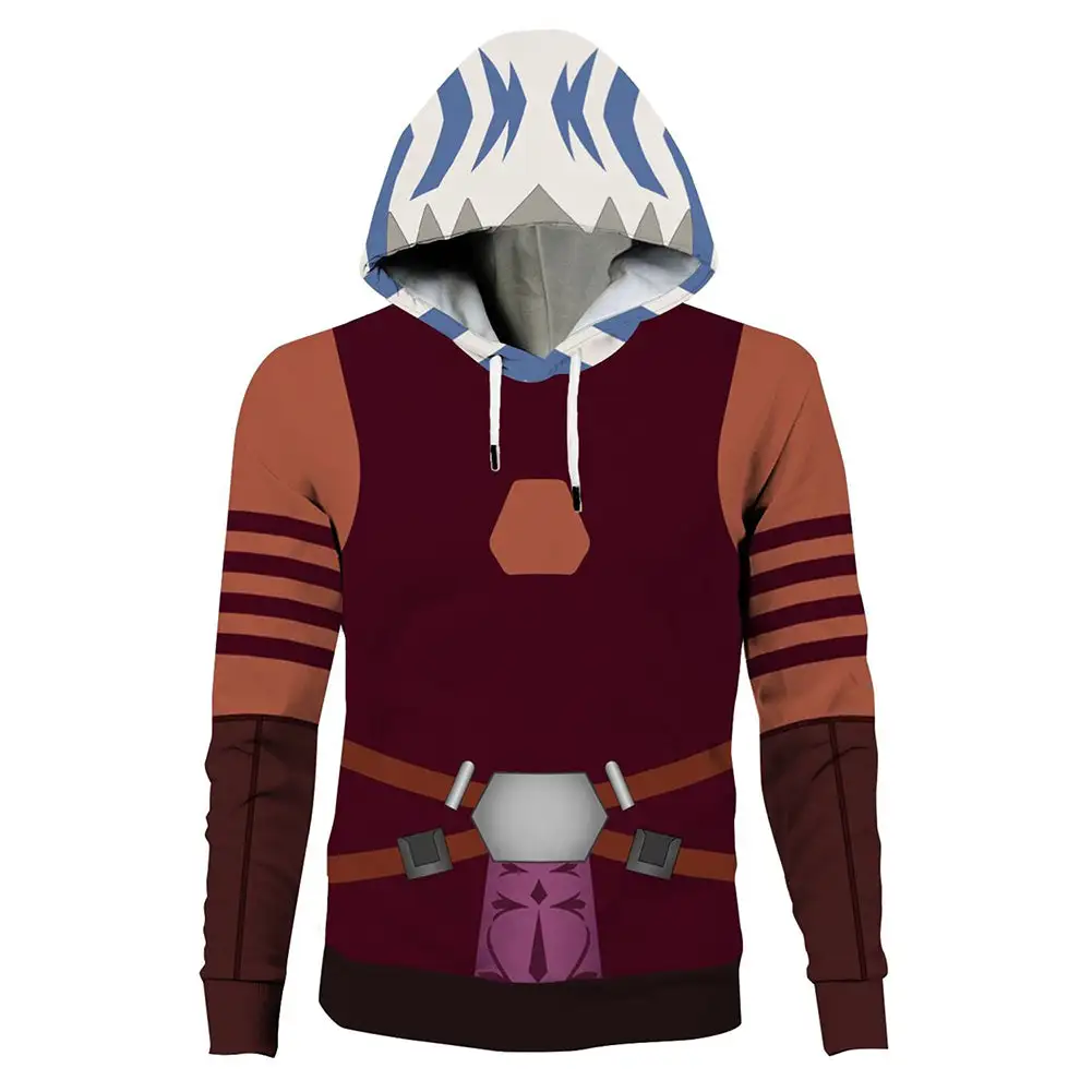 New Cosplaysky Unisex Ahsoka Tano Hoodies Star Wars: The Clone Wars Pullover 3D Print Jacket Sweatshirt 3 New Cosplaysky Unisex Ahsoka Tano Hoodies Star Wars: The Clone Wars Pullover 3D Print Jacket Sweatshirt