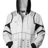 New Cosplaysky Star Wars Hoodie First Order Stoomtrooper Pullover Sweatshirt White -Costumes Cosplay Sales 138668 1