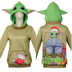 NewCossky Star Wars Yoda Baby Original Design Hoodies Sweatshirt Cosplay Costume Outfits