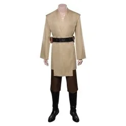 NewCosplay Star Wars Tales Of The Jedi Qui-Gon Jinn Cosplay Costume Outfits Halloween Carnival Suit -Costumes Cosplay Sales 15003432 1