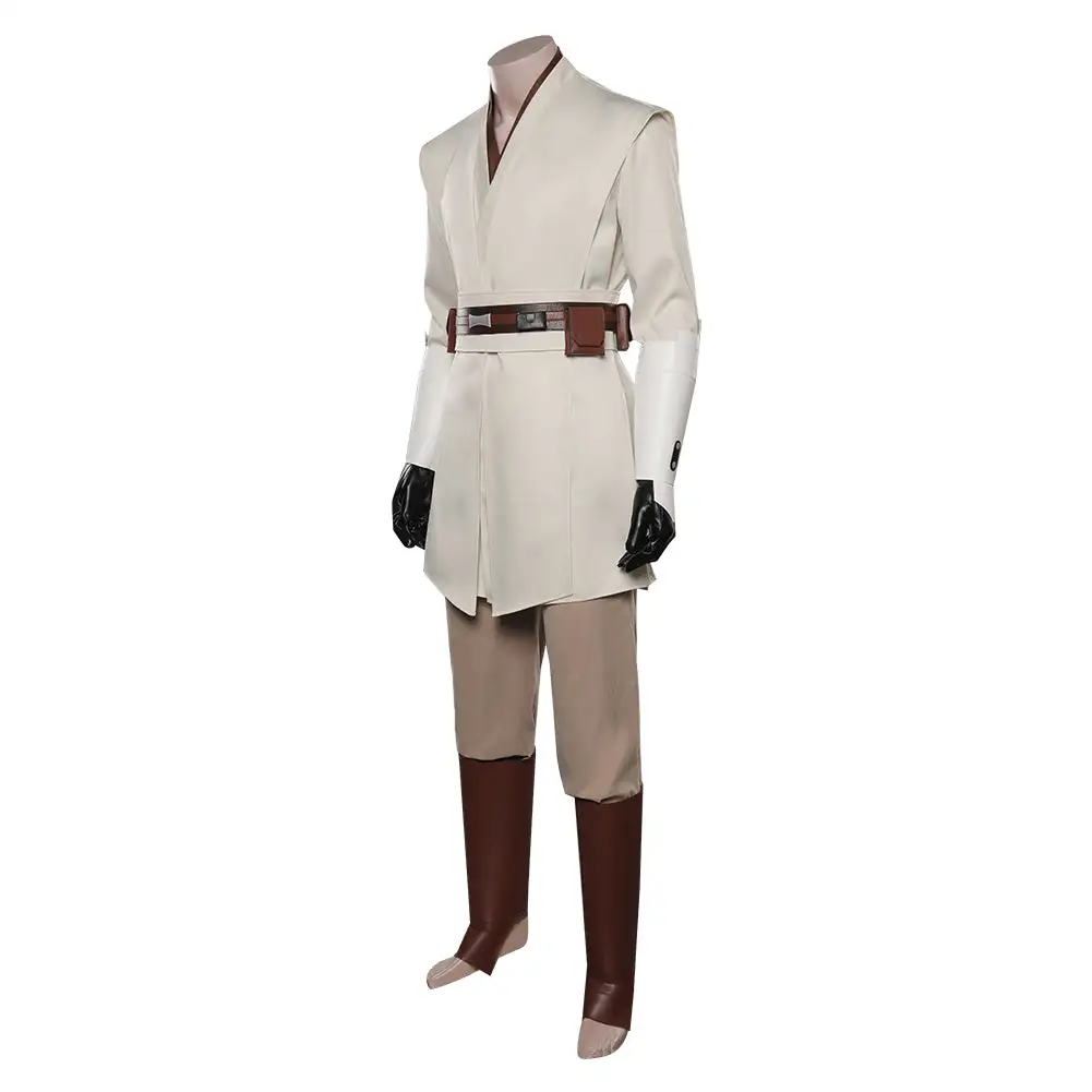 Fansholiday Star Wars: The Clone Wars-Obi-Wan Kenobi Cosplay Costume Outfits Halloween Carnival Suit 5 Fansholiday Star Wars: The Clone Wars-Obi-Wan Kenobi Cosplay Costume Outfits Halloween Carnival Suit - Image 3