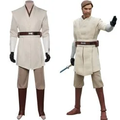 Fansholiday Star Wars: The Clone Wars-Obi-Wan Kenobi Cosplay Costume Outfits Halloween Carnival Suit