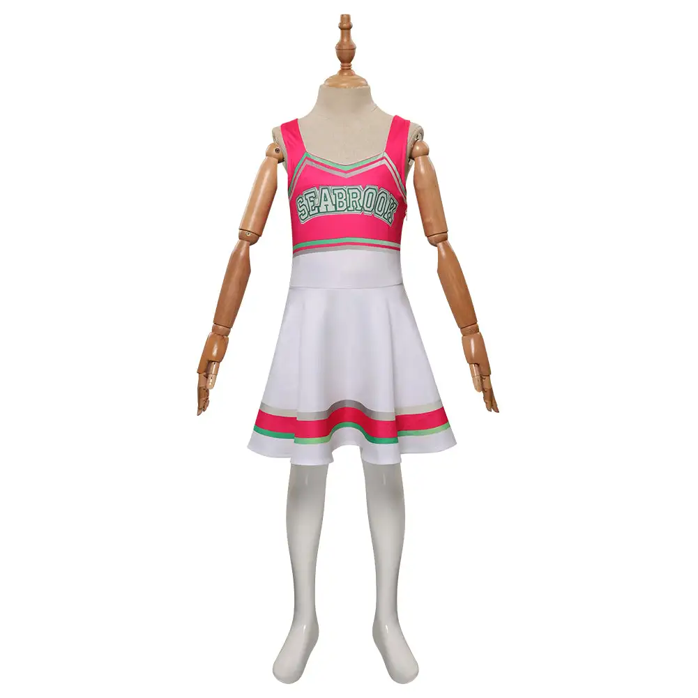Cossky Kids Girls Zombies 3 Addison Wells Cosplay Costume Cheerleading Dress Outfits 4 Cossky Kids Girls Zombies 3 Addison Wells Cosplay Costume Cheerleading Dress Outfits - Image 2