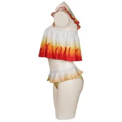 NewCosplay Rengoku Kyoujurou Bikni Swimsuit Original Designers Cosplay Costume-Cossky® -Costumes Cosplay Sales 15003963 5