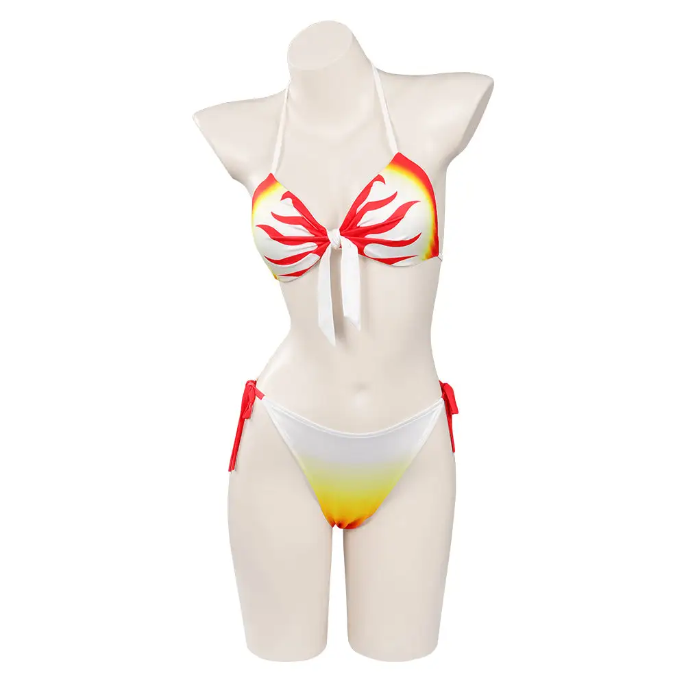 NewCosplay Rengoku Kyoujurou Sexy Jumpsuit Swimsuit Outfits 10 NewCosplay Rengoku Kyoujurou Sexy Jumpsuit Swimsuit Outfits - Image 8