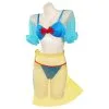 Cosplaygift Snow White Swimsuit Cosplay Costume Three-Piece Swimwear Outfits Halloween Carnival Suit -Costumes Cosplay Sales 15003978 1