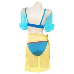 Cosplaygift Snow White Swimsuit Cosplay Costume Three-Piece Swimwear Outfits Halloween Carnival Suit -Costumes Cosplay Sales 15003978 3