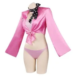 Viele Kostüme Retro Pink Ladies Grease Swimsuit Cosplay Costume Jumpsuit Swimwear Halloween Carnival Suit -Costumes Cosplay Sales 15004033 2