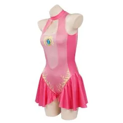 INSWEAR Princess Peach Swimsuit Cosplay Costume Jumpsuit Swimwear Outfits -Costumes Cosplay Sales 15004035 2