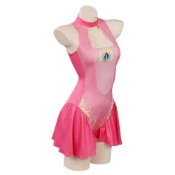 INSWEAR Princess Peach Swimsuit Cosplay Costume Jumpsuit Swimwear Outfits -Costumes Cosplay Sales 15004035 4