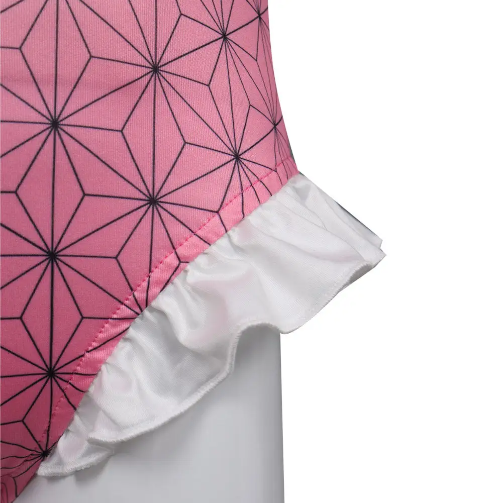 New Cosplaysky Kids Girls Kamado Nezuko Cosplay Costumes Jumpsuit Swimsuit 9 New Cosplaysky Kids Girls Kamado Nezuko Cosplay Costumes Jumpsuit Swimsuit - Image 7